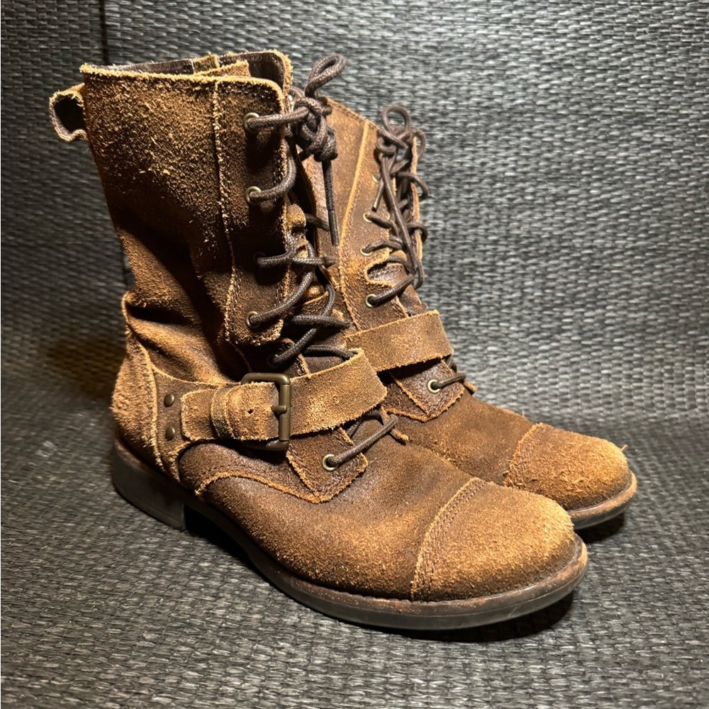 UGG Rustic Brown Lace-Up Boots